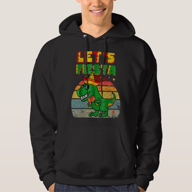 Moletom T Rex Cinco De Mayo Tyrannosaurus Dinosaur Lets F (Frente)