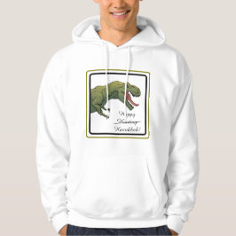 Moletom T-Rex Dinossaur Hanukkah Unisex Hoodie