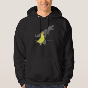 Moletom T-rex Ringneck Amarelo da Índia, memórias de Birb