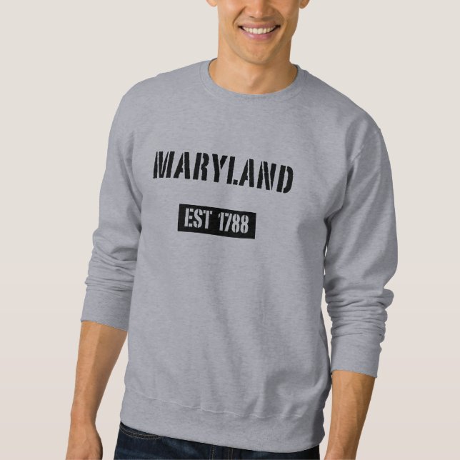Moletom T-shirt 1788 de Maryland EST (Frente)