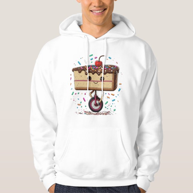 Moletom T-Shirt "Cakey the Unicyclist" (Frente)