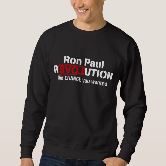 Moletom T-shirt customizável da revolução de Ron Paul (Frente)