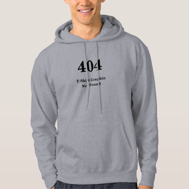 Moletom T-shirt de 404 erros (Frente)