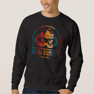 Moletom T-Shirt de Aventura de Esqui Retro Snow Summit