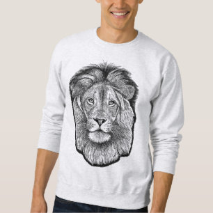 Moletom T-Shirt de Desenho de Leão