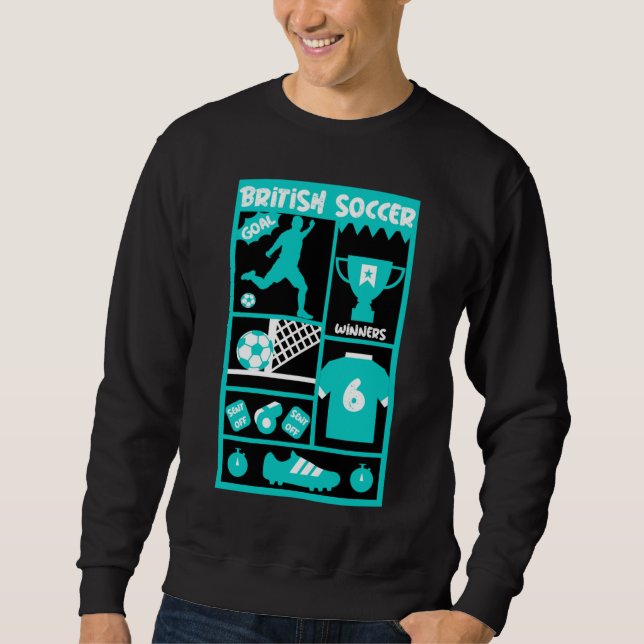 Moletom T-Shirt de Futebol Britânico (Frente)