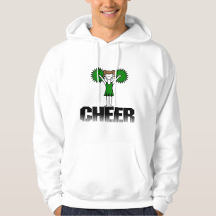 Moletom T-shirt e presentes Cheerleading verdes