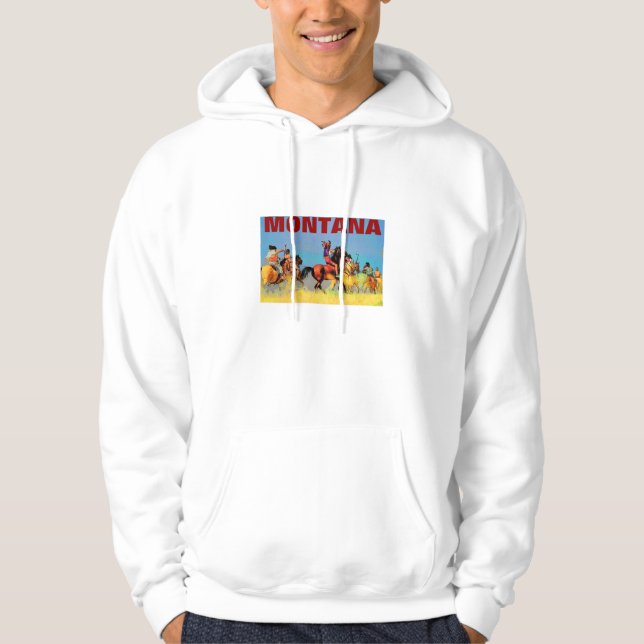 Moletom T-shirt encapuçado de Montana (Frente)
