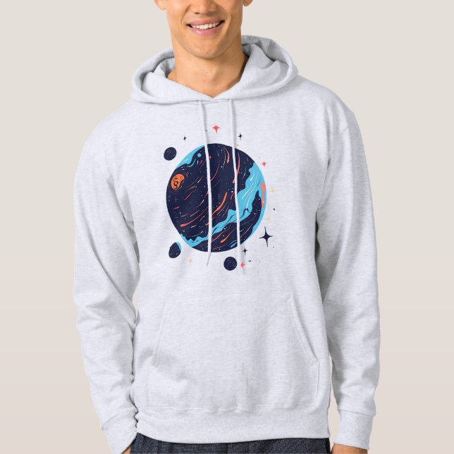 Moletom T-Shirt Espacial Cósmico Planeta (Frente)