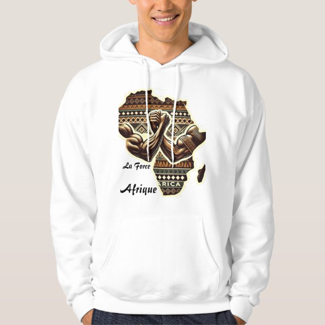 Moletom T-shirt Veste à capuche la Force Afrique (Frente)