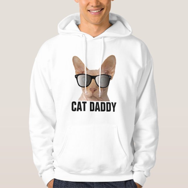 Moletom T-Shirts e capuzes com PAI de CAT SPHYNX CAT (Frente)