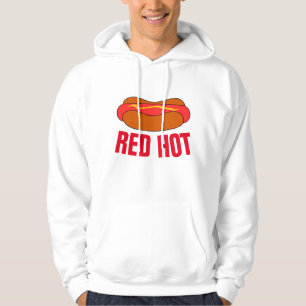 Moletom T-shirts engraçadas, Hoodies Red HOT DOG Hoodies