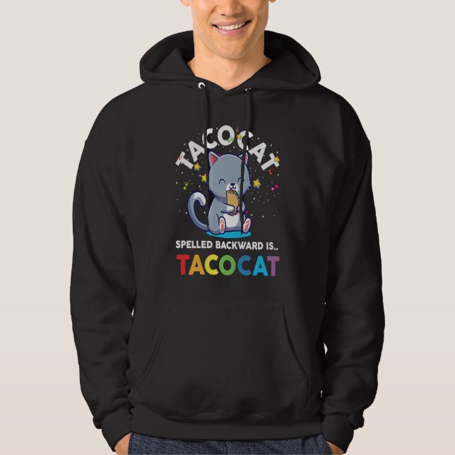 Moletom Taco Cat Spelled Backward Is Tacoca Youth Boys Gir (Frente)