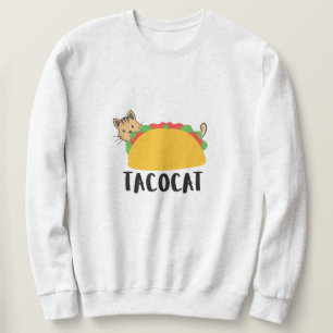Moletom Taco Engraçado e Bonito Gato Design