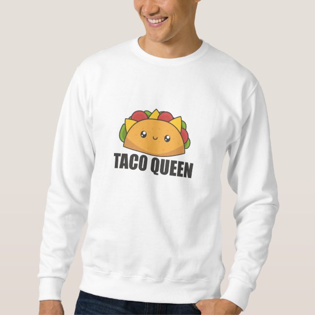 Moletom Taco Queen Cinco De Mayo Tacos Comida Engraçada (Frente)