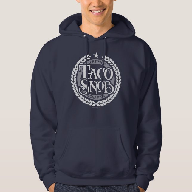 Moletom Taco Snob - amante engraçado do taco (Frente)
