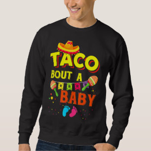 Moletom Taco Sobre Um Anúncio De Gravidez De Bebê Cinco De