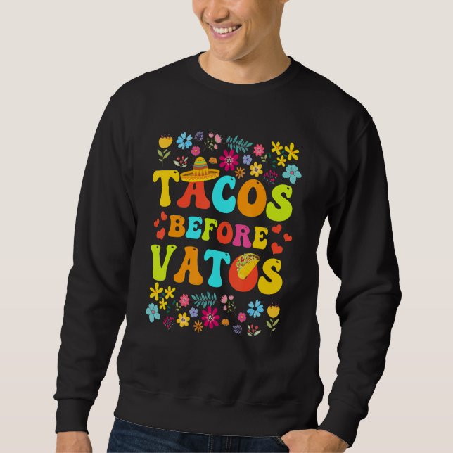 Moletom Tacos Before Vatos Funny Valentine's Day Taco Love (Frente)