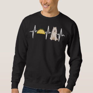 Moletom Tacos Samoyed Heartbeat Dog