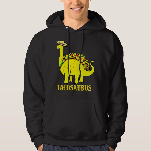 Moletom Tacosaurus Cinco De Mayo Taco Dinossaur Tee (Frente)