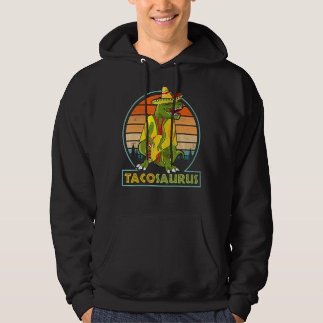 Moletom Tacosaurus Cinco De Mayo Taco Dinossauro Mexicano  (Frente)