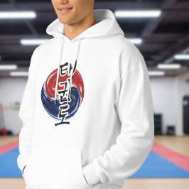 Moletom Taekwondo Hangul with Korean Flag Brush Symbol