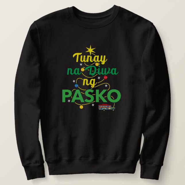Moletom Tagalog Filipinas Espírito de Natal (Frente do Design)