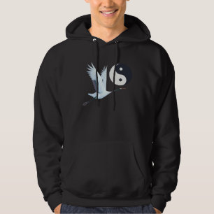 Moletom Tai Chi Grou Branco Yin Yang Qi Gong Chinês Branco