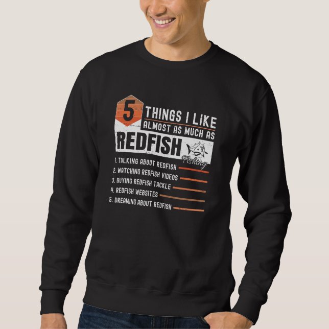 Moletom Tailing Redfish Fishing Jokes Redfishing Accessori (Frente)