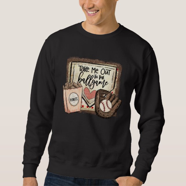 Moletom Take Me Out To The Ball Game Baseball Softball Leo (Frente)