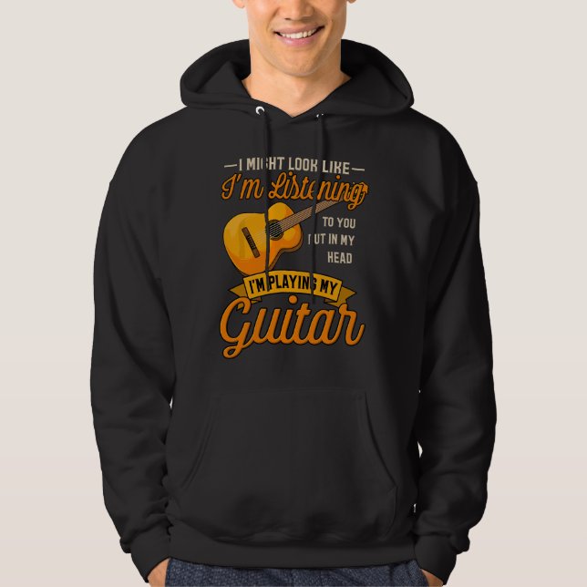 Moletom Talvez Eu Pareça Que Estou Ouvindo Sua Música de G (Frente)