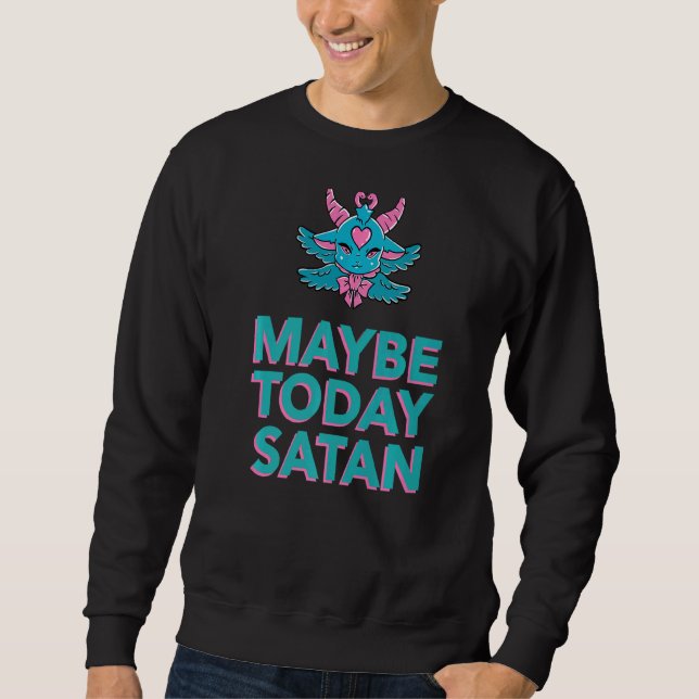 Moletom Talvez Hoje Satã Demon do Baphomet (Frente)