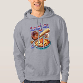 Moletom Tão Americano como Beisebol e Torta de Maçã
