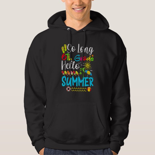 Moletom Tão Longo 6 Alô Verão Último Dia Da Escola (Frente)