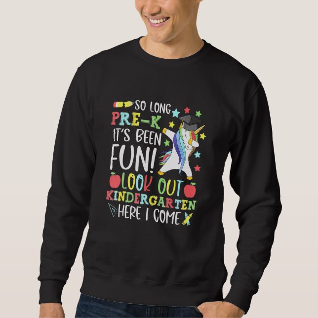 Moletom Tão Longo Jardim De Infância Pré-K Aqui Eu Venho D (Frente)