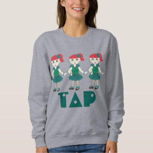 Moletom Tap Dance Professora Redhead Rapariga Dançando