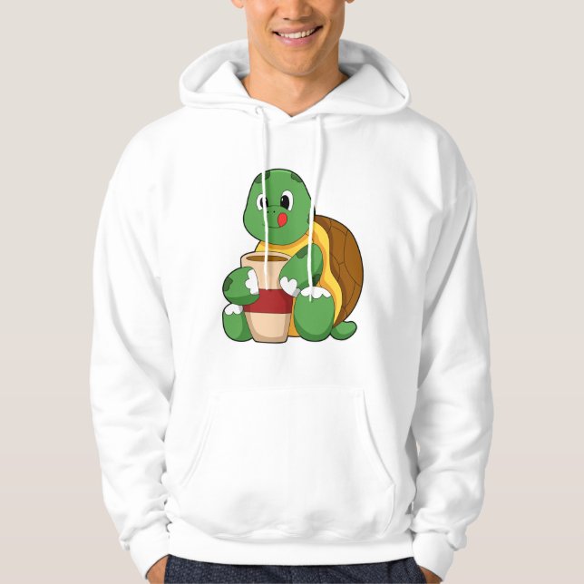 Moletom Tartaruga com copo de café (Frente)