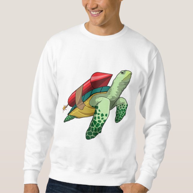 Moletom Tartaruga com foguete (Frente)