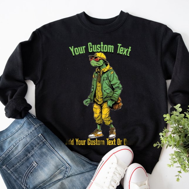 Moletom Tartaruga Engraçada Moda Animal Estilosa (Criador carregado)