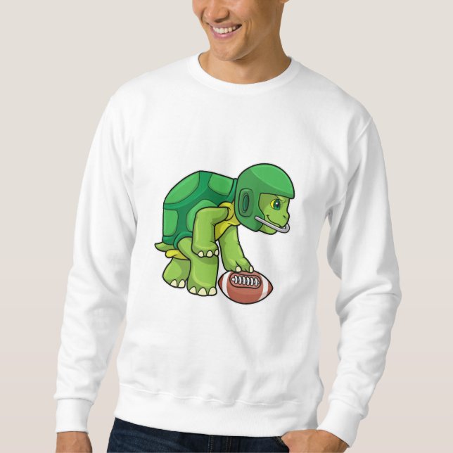 Moletom Tartaruga no Esporte com Futebol e Capacete (Frente)
