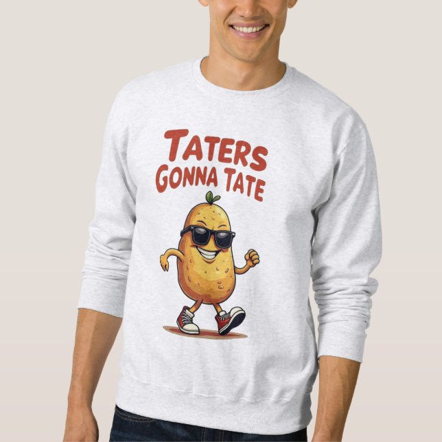 Moletom Taternizadores vão tate - Atitude de Batata Engraç (Frente)
