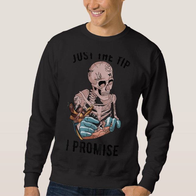 Moletom Tatuagem De Esqueleto Apenas A Dica Que Prometo Ta (Frente)