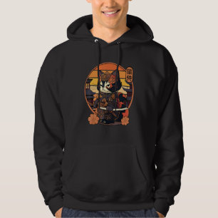 Moletom Tatuagem de gato Samurai japonês, gato Ninja