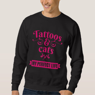 Moletom Tatuagens E Gatos Minha Perfeita Artista Animal De