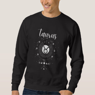 Moletom Taurus Horoscope Lua Fase Zodiac Sinal Celestial