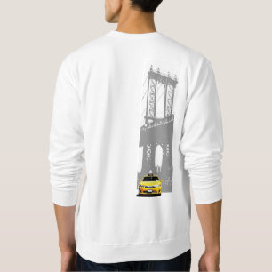 Moletom Táxi Amarelo Nova York Nyc Brooklyn Bridge Masculi