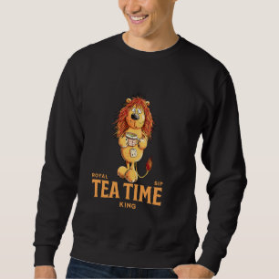 Moletom Tea Time King Lion Com Tea Mug Cartoon