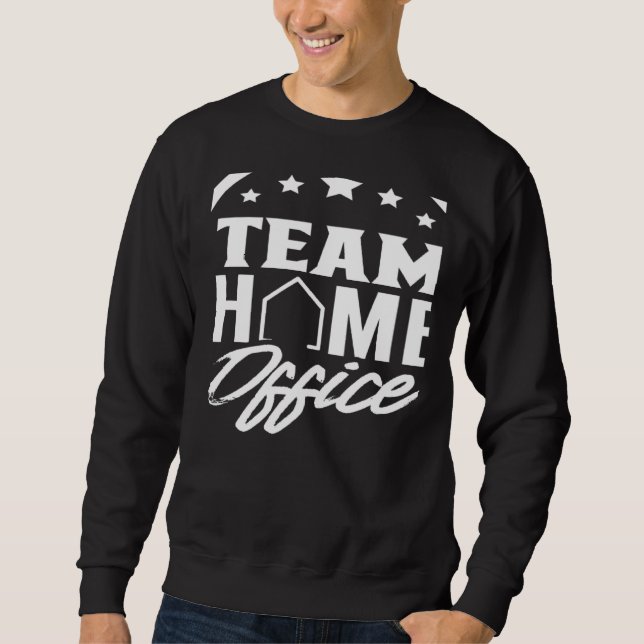 Moletom Team Home Office Employee Work From Home Working J (Frente)