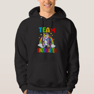 Moletom Team Kindergarten Dabbing Unicorn Kids Girls Back 
