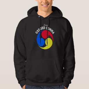 Moletom Team Oxford Comma Engraçado Clube de Nerd de Gramá